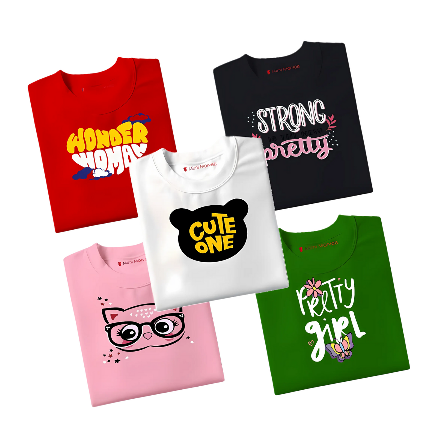 Pack of 5 Tees for Kids