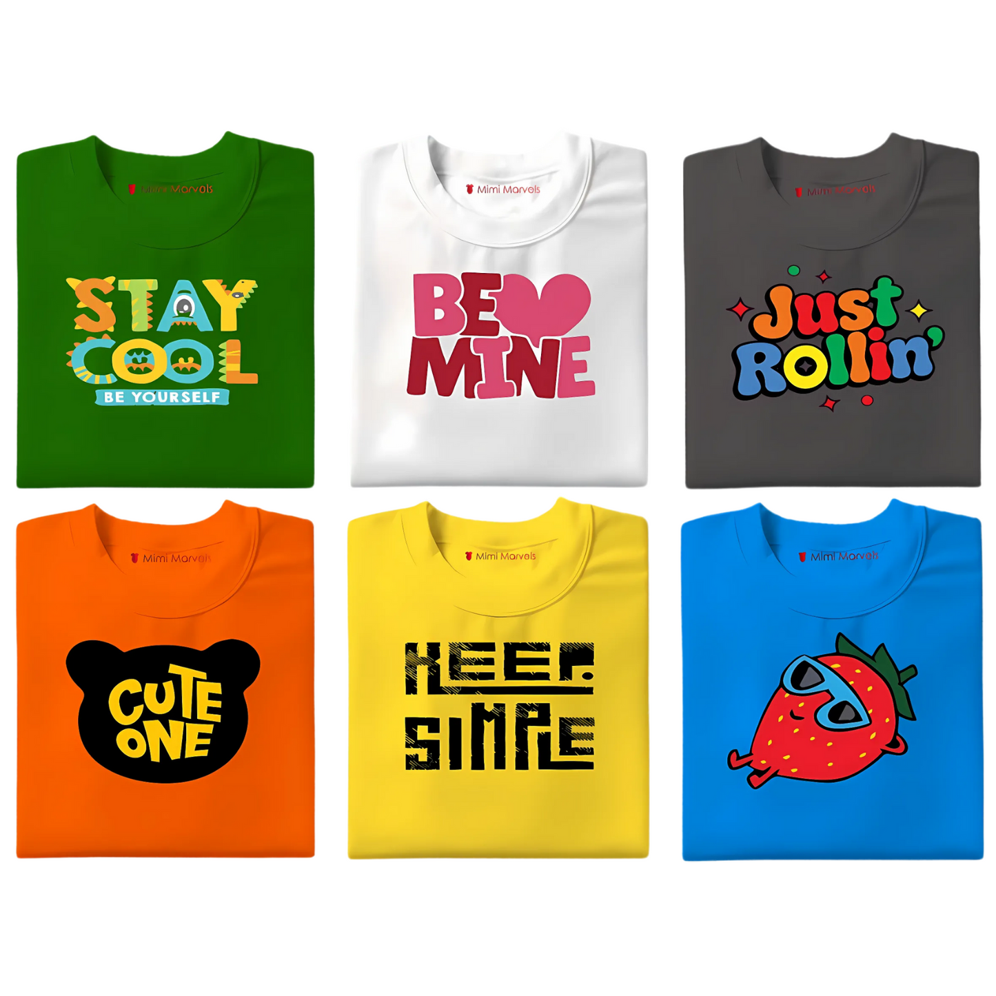 Pack of 6 Tees for Kids