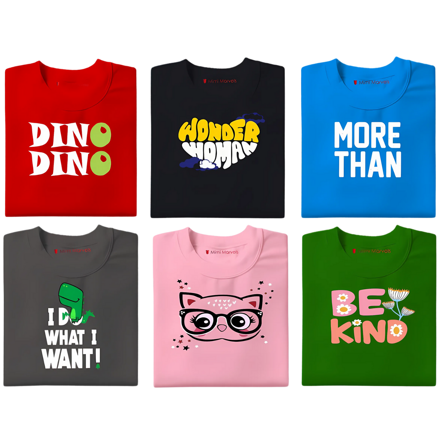 Pack of 6 Tees for Kids