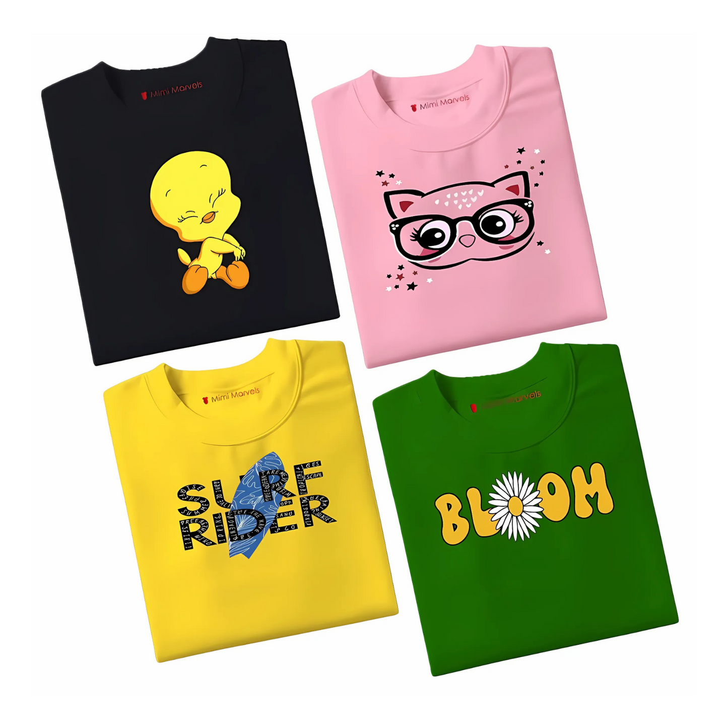 Pack of 4 Tees for Kids