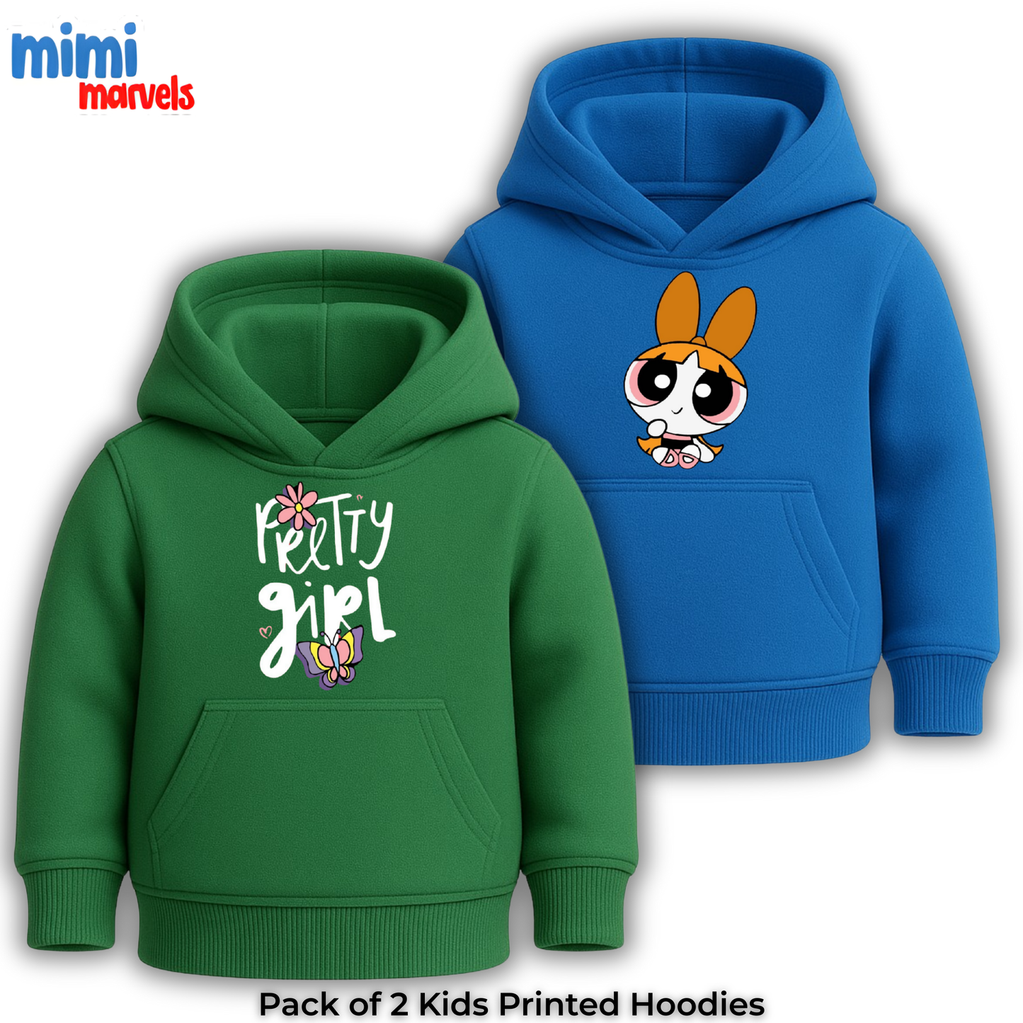Pack of 2 Printed Hoodies for Kids