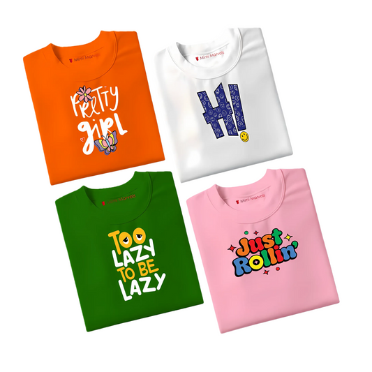 Pack of 4 Tees for Kids