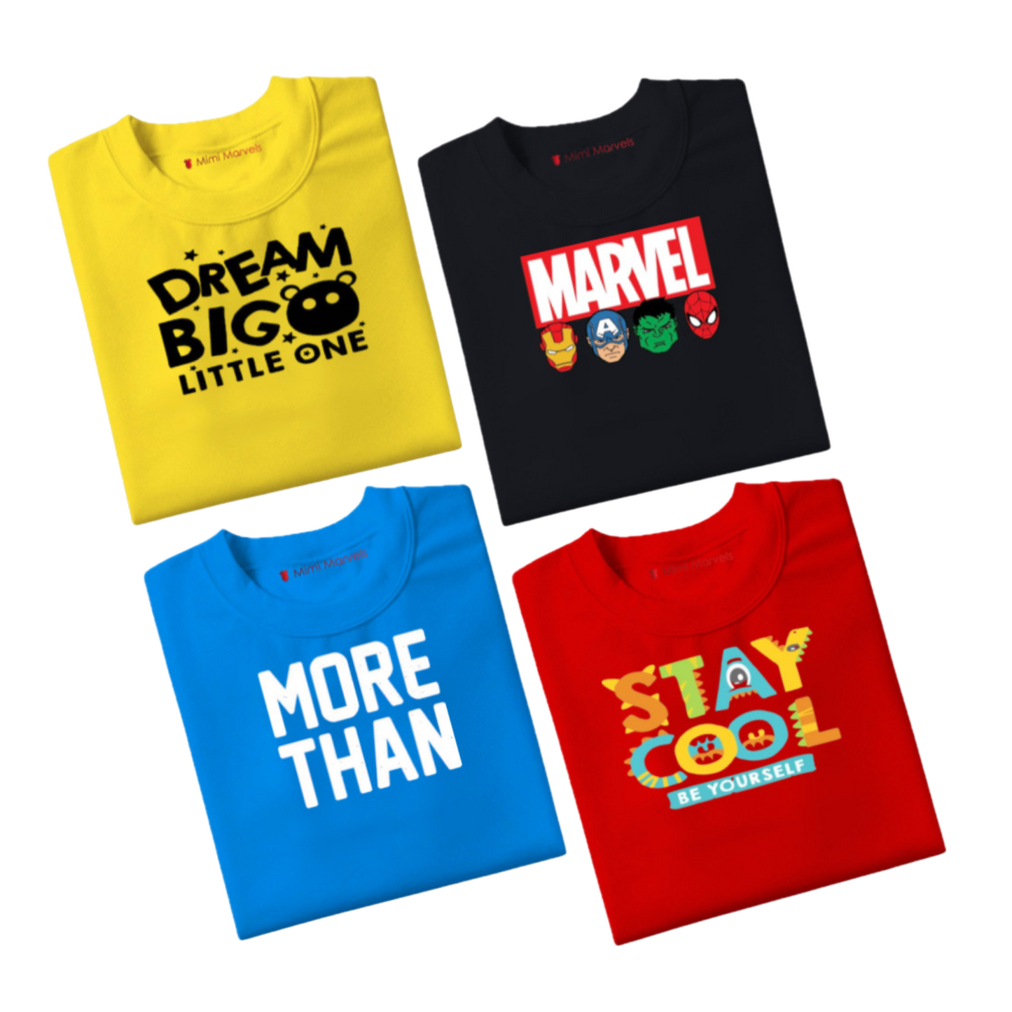 Pack of 4 Tees for Kids