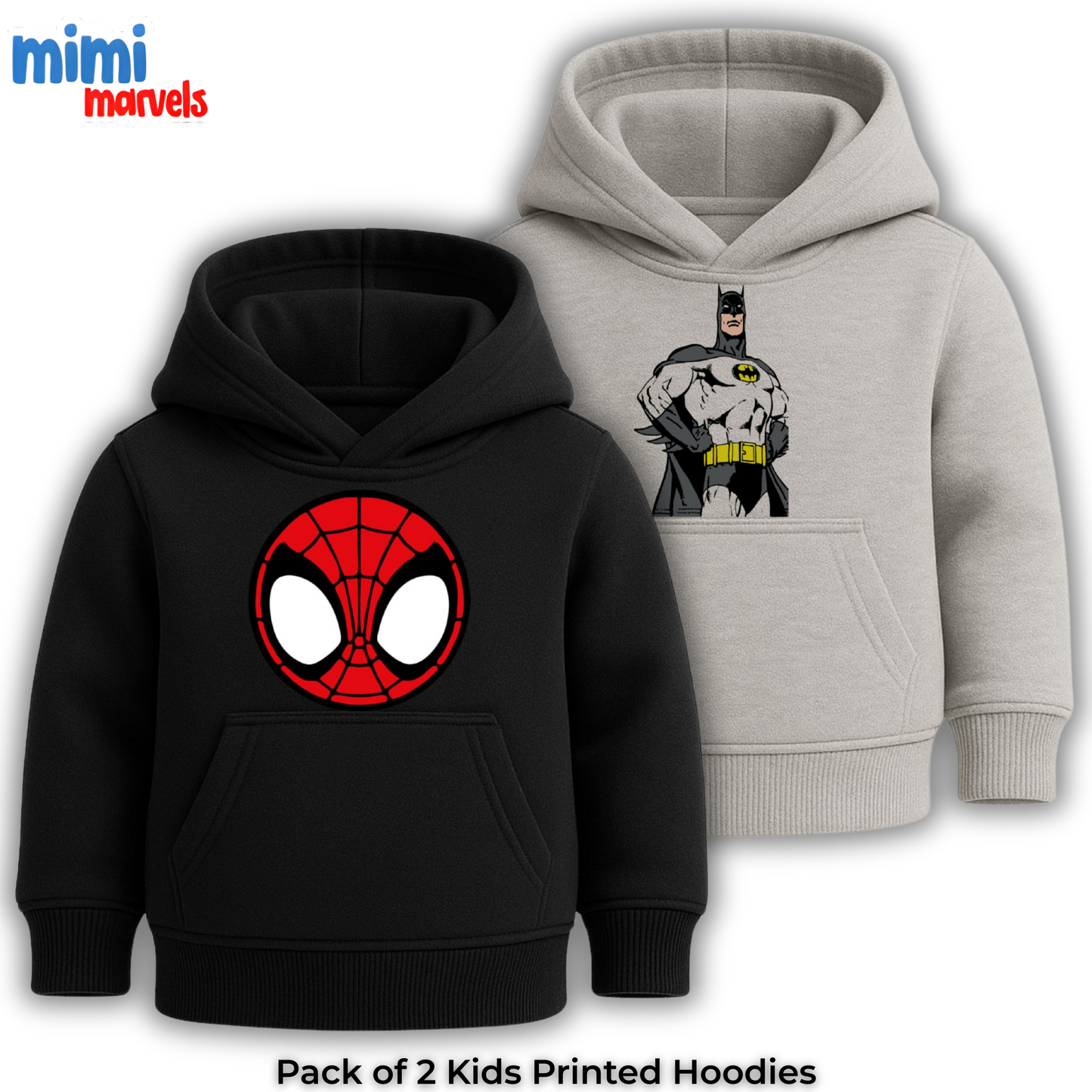 Pack of 2 Printed Hoodies for Kids