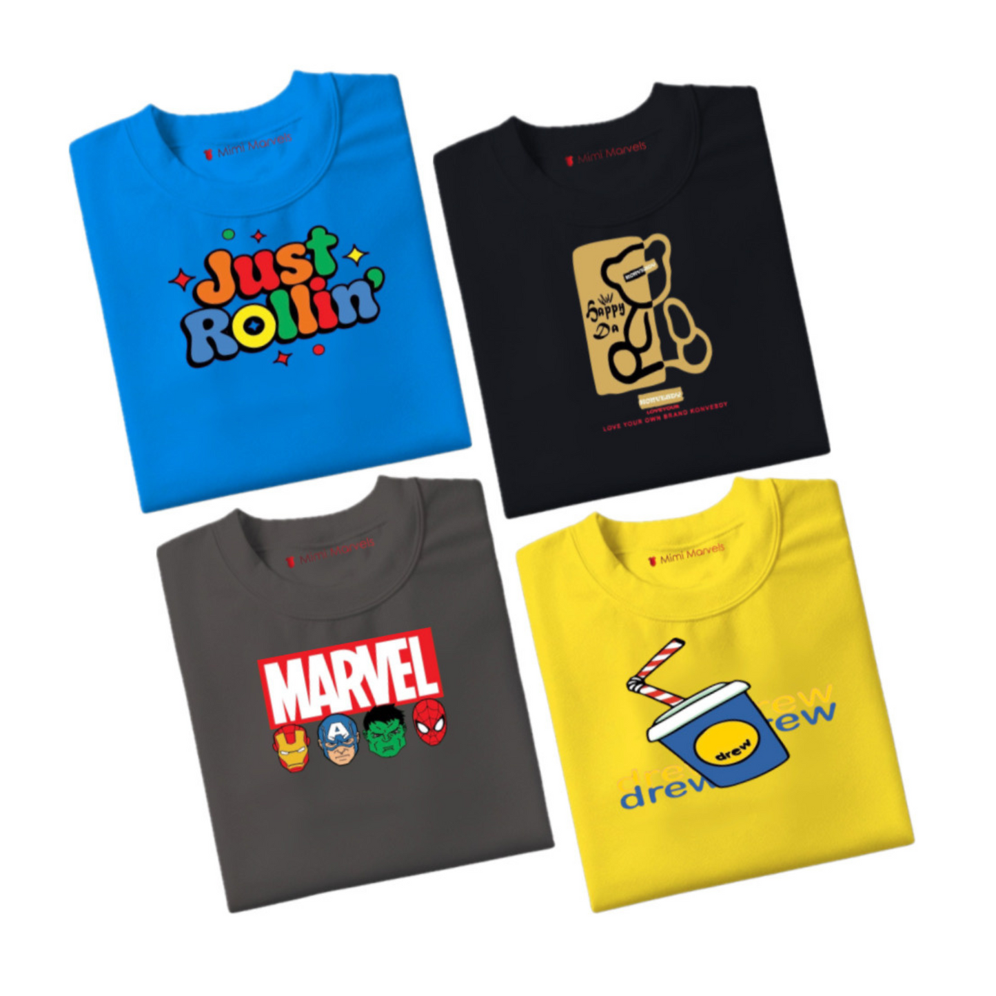 Pack of 4 Tees for Kids