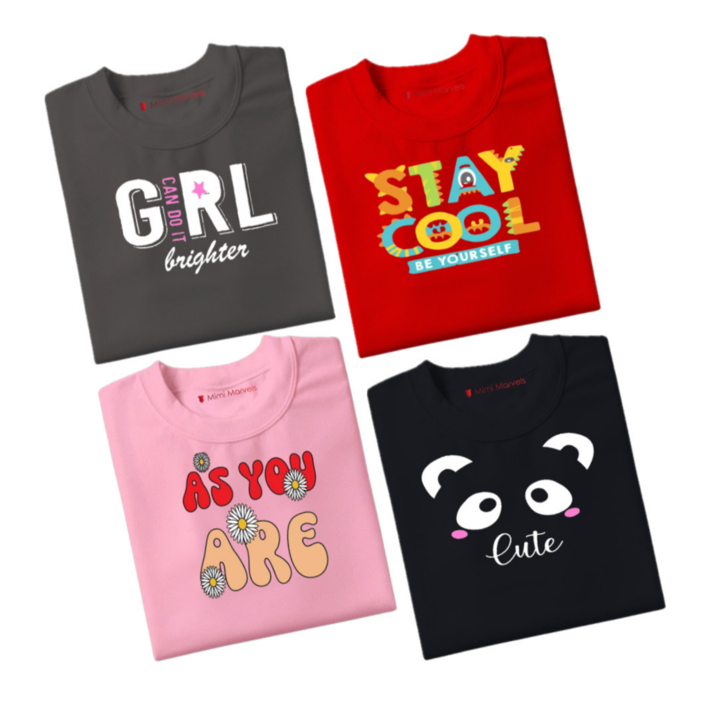 Pack of 4 Tees for Kids