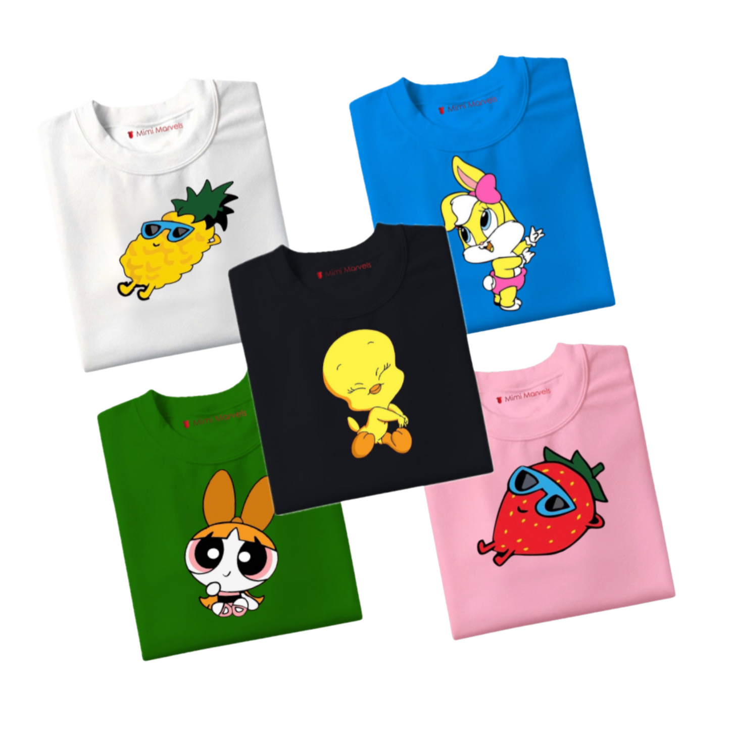 Pack of 5 Tees for Kids