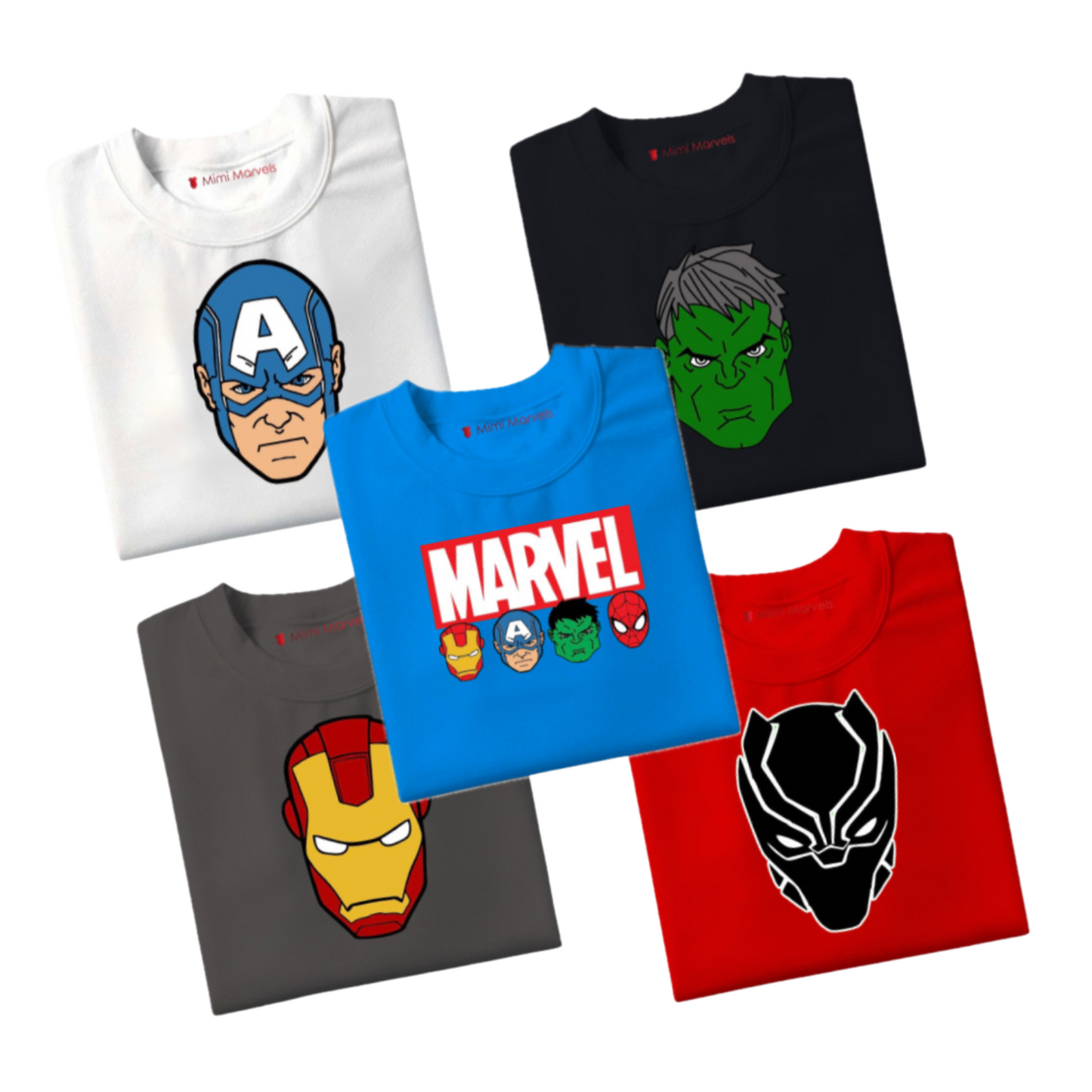 Pack of 5 Tees for Kids