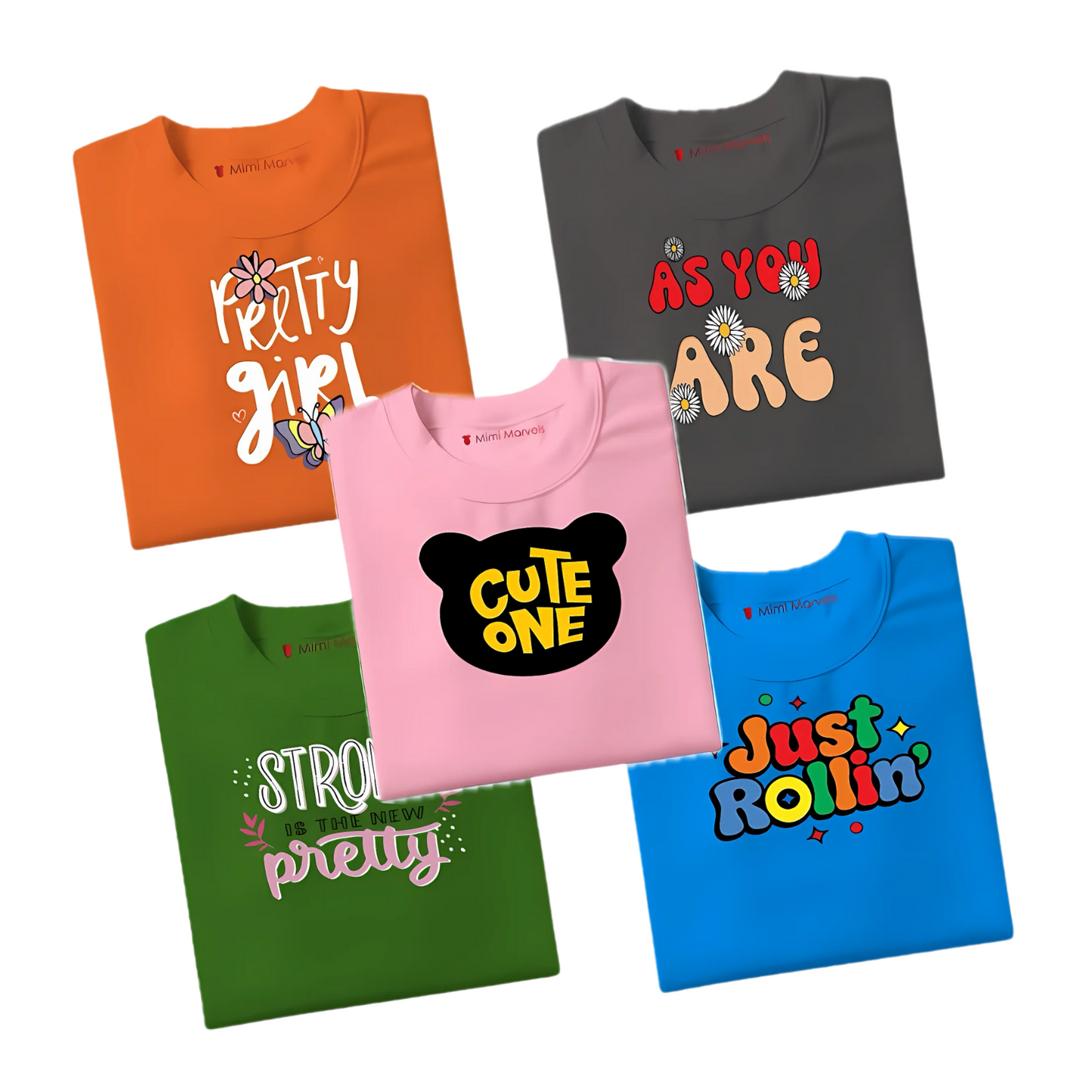 Pack of 5 Tees for Kids
