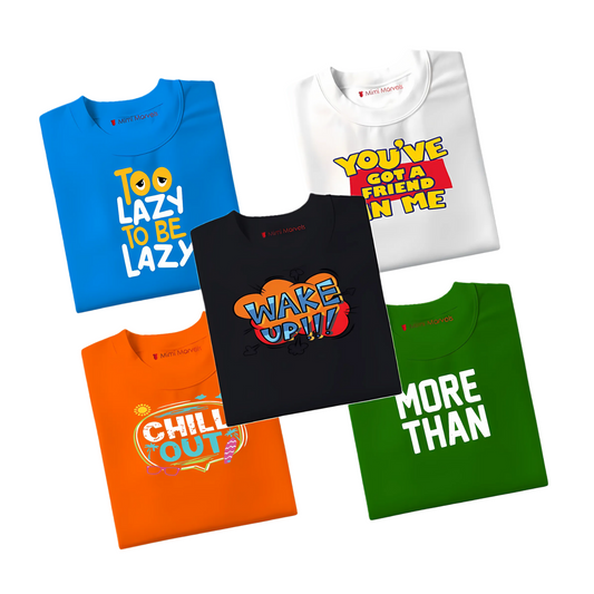 Pack of 5 Tees for Kids