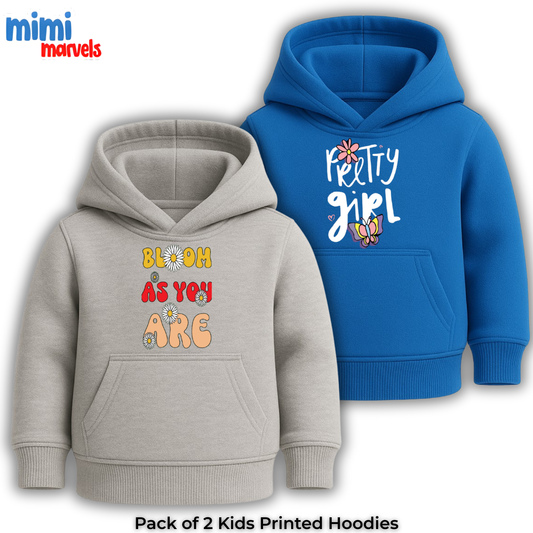 Pack of 2 Printed Hoodies for Kids