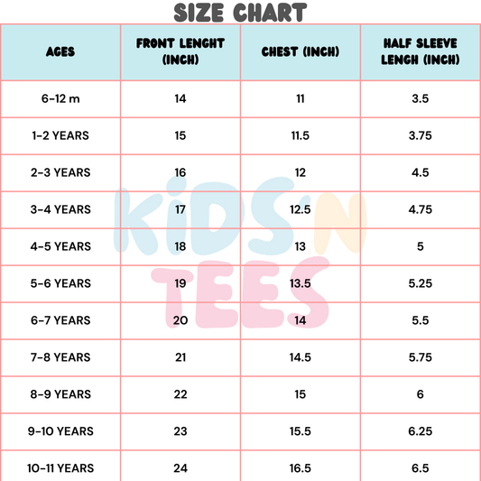 Pack of 5 Basic T-shirts for Kids